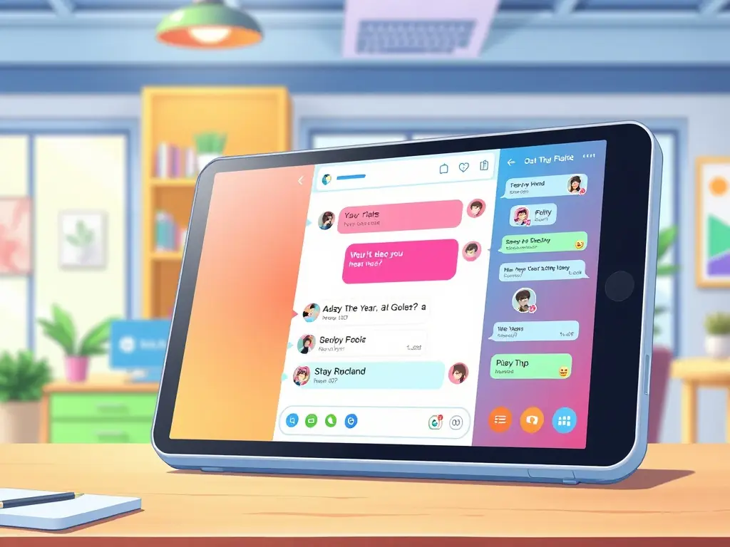 An illustration of a hybrid chatbot interface, blending AI-driven responses with human agent intervention. The design emphasizes seamless handover and personalized customer service.